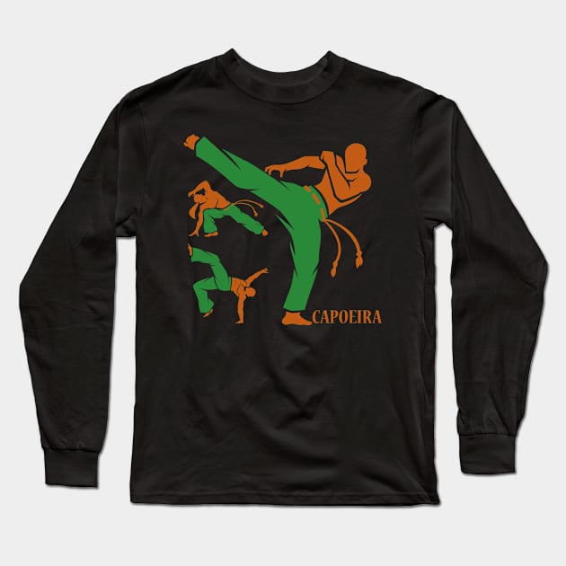 Capoeira Long Sleeve T-Shirt by The Graphic Idea